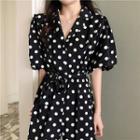 Dotted Wide-leg Jumpsuit