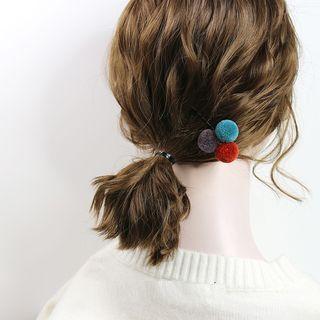 Pompom Detail Hair Clip