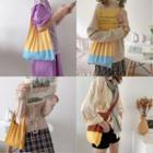 Pleated Knit Tote Bag / Crossbody Bag / Shoulder Bag