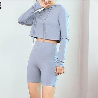 Set: Sport Hoodie + Yoga Shorts