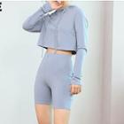 Set: Sport Hoodie + Yoga Shorts