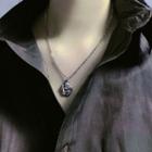 Rose Pendant Necklace Silver - One Size