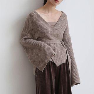 Wrap Front Thick Cardigan