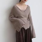 Wrap Front Thick Cardigan