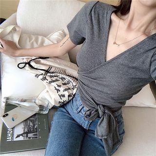 Reversible Short-sleeve Slim-fit Top