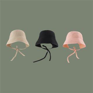 Tied Knit Bucket Hat