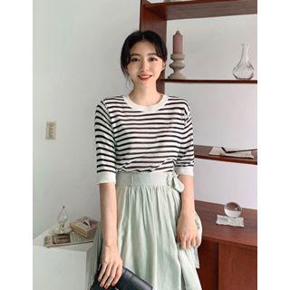 Dali Hotel Striped Summer Knit Top