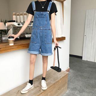 Wide Leg Jumper Denim Shorts