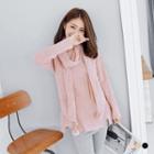 Flat Knit Dropped Sleeved Sweater