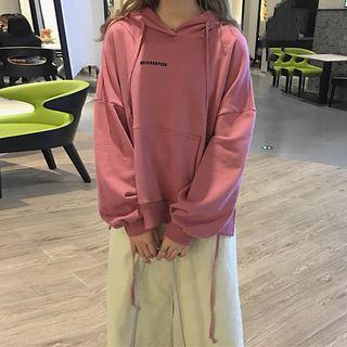 Long Sleeve Litter Printed Hoodie