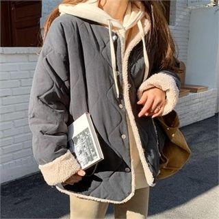 Sherpa-fleece Lined Padded Jacket