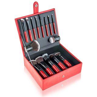 Shany - Vanity Vox 15 Pcs Premium Brush Set With Stylish Storage Box & Stand As Figure Shown