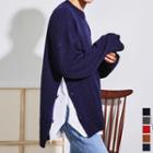 Couple Button-side Oversized Sweater