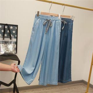 Wide-leg Jeans Light Blue - Xl