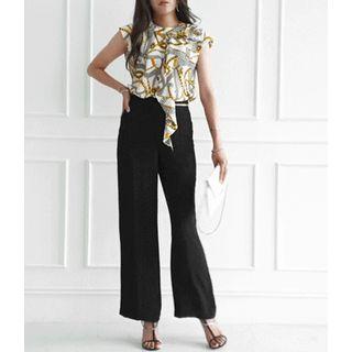 Chain-trim Dress Pants