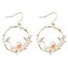 Faux Pearl Alloy Branches Hoop Earring As Shown In Figure - One Size
