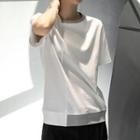 Asymmetrical Tie-dyed Short Sleeve T-shirt