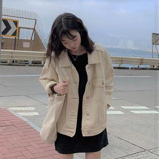 Denim Jacket / Sleeveless A-line Dress