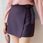 Inset Shorts Bow-detail Mini Skirt
