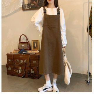 Long-sleeve Plain T-shirt / Jumper Dress