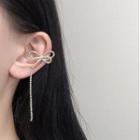 Bow Alloy Cuff Earring Single - Gold - One Size