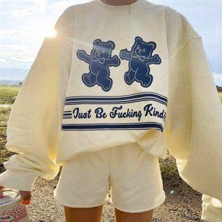 Set: Bear Sweatshirt + Shorts