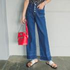 Pocket-detail Straight-cut Jeans