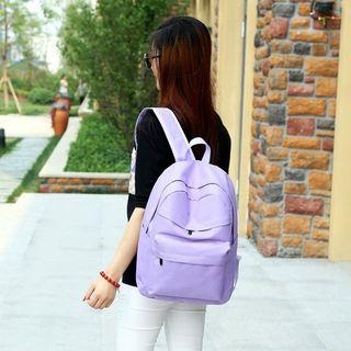 Nylon Plain Backpack