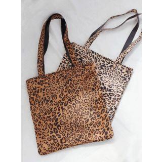Leopard Faux-leather Shopper Bag