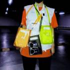Numbering Pvc Crossbody Bag