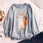 Fox Printed Pullover