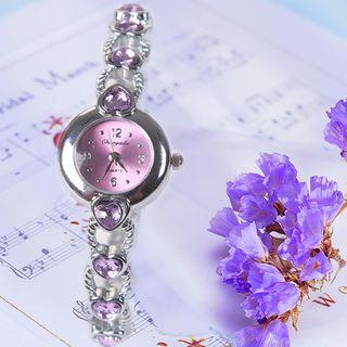 Sweetheart Rhinestone Bracelet Watch