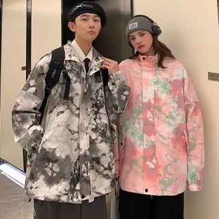 Couple Matching Tie-dye Zip Jacket