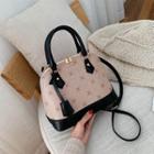 Print Shell Shape Tote Bag With Shoulder Strap