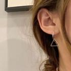 Geometric Alloy Dangle Earring 1 Pair - Geometric Alloy Dangle Earring - Silver - One Size