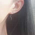 Heart Swirl Sterling Silver Dangle Earring 1 Pair - Silver - One Size