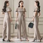 Tie Waist Wide-leg Jumpsuit