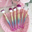 Iridescent Mermaid Tail Makeup Brush As Shown In Figure - One Size