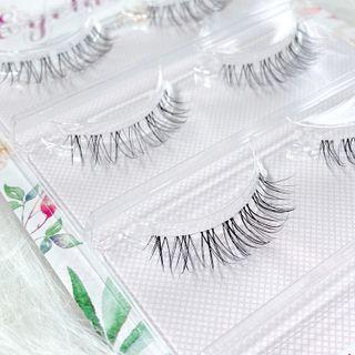 Set Of 3: False Eyelashes (x7) Black - One Size