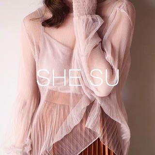 Set: Camisole Top + Sheer Top Coffee - One Size