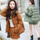 Set: Buttoned Padded Jacket + Shorts