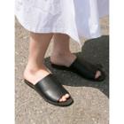 Wide-strap Slide Sandals