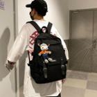 Cow Charm Buckled Backpack