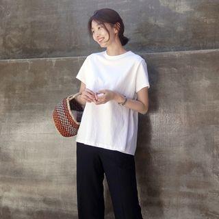 Short-sleeve Ruffle Back T-shirt