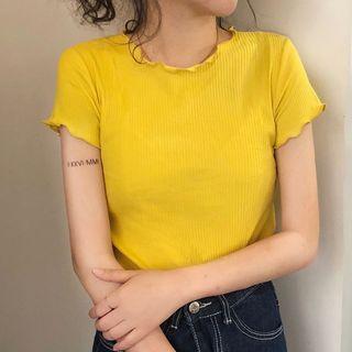 Ruffle Trim T-shirt