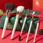 Set Of 5: Makeup Brush Set Of 5 - White - One Size
