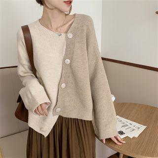 Two Tone Asymmetric Cardigan