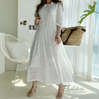 Tiered Maxi Lace Dress