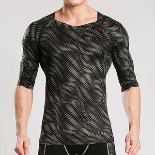 Print Short-sleeve Quick Dry Top
