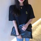 5-embroidered Loose T-shirt